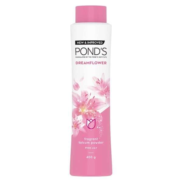 Pond's Dreamflower Fragrant Talcum Powder- Pink Lily : 400 gms