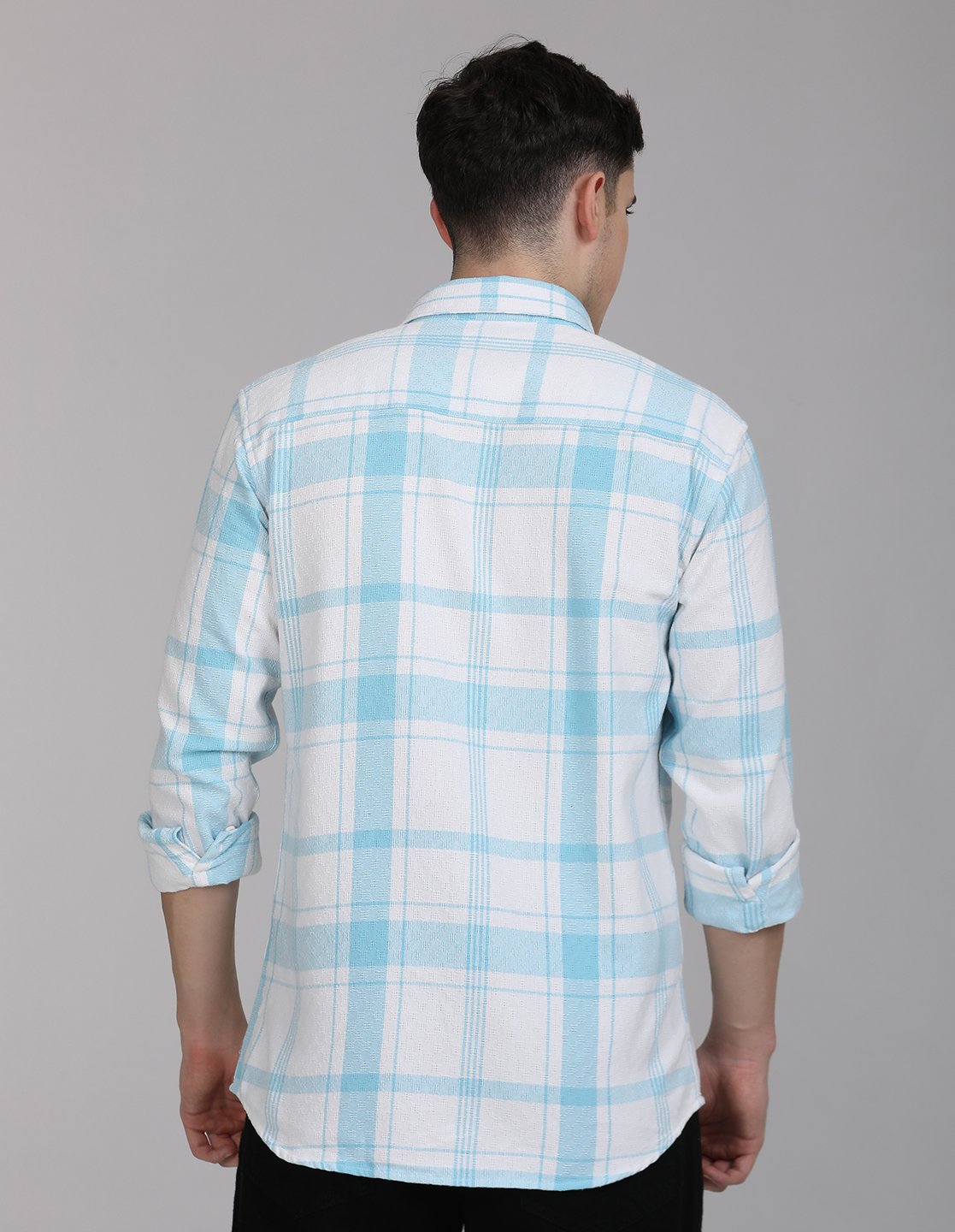 Stylofy Men Regular Fit Cotton Checks Full Sleeve Shirt