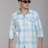 Stylofy Men Regular Fit Cotton Checks Full Sleeve Shirt - Image 3