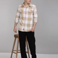 Stylofy Men Regular Fit Cotton Checks Full Sleeve Shirt - Image 6