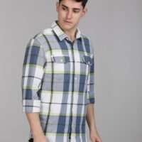 Stylofy Men Regular Fit Cotton Checks Full Sleeve Shirt - Image 3