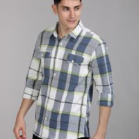Stylofy Men Regular Fit Cotton Checks Full Sleeve Shirt - Image 4