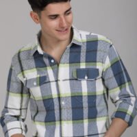 Stylofy Men Regular Fit Cotton Checks Full Sleeve Shirt - Image 6