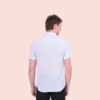 Stylofy Men Slim Fit Cotton Jute Half Sleeve Shirt - Image 3