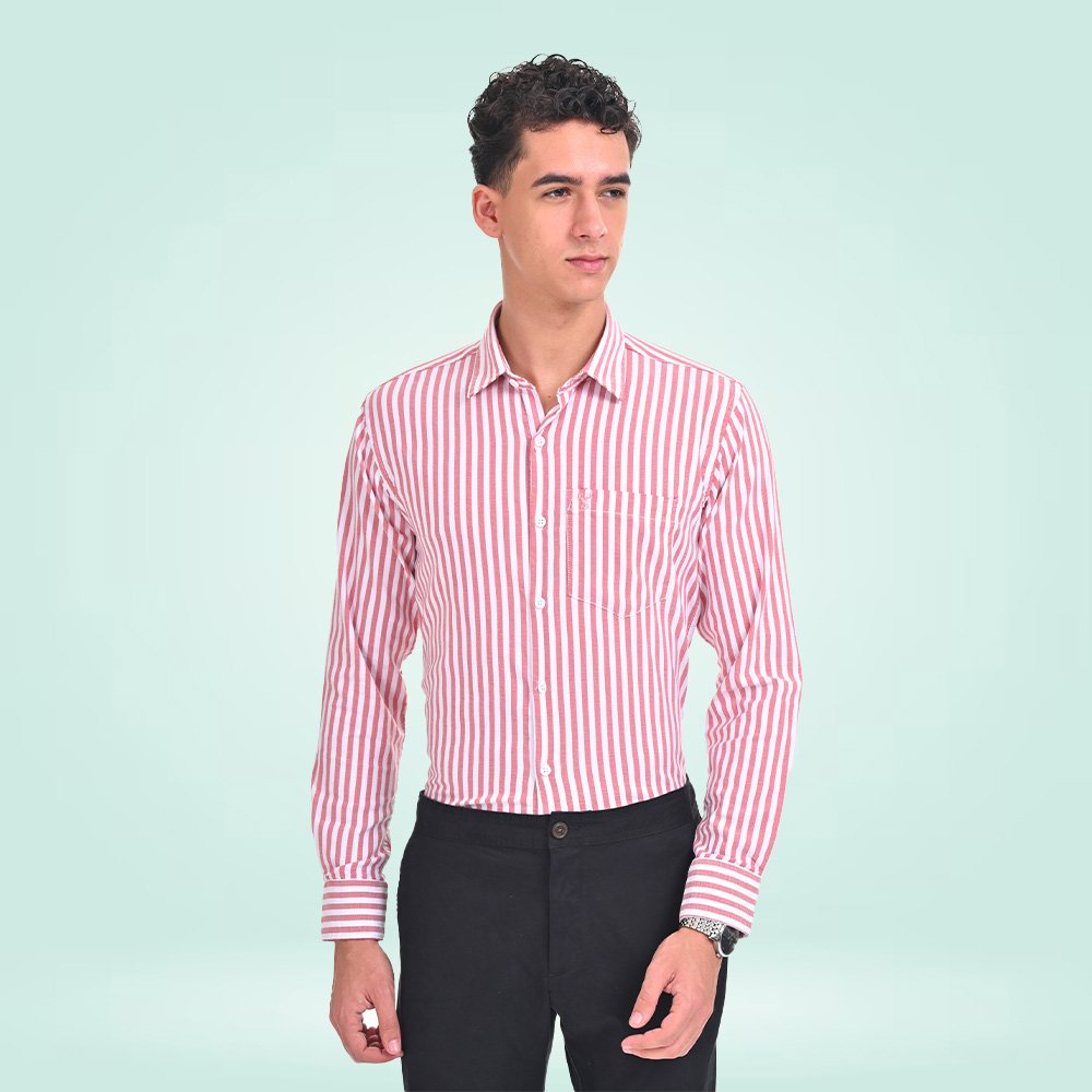Stylofy Men Regular Fit Knitted Shirt with Full Sleeves