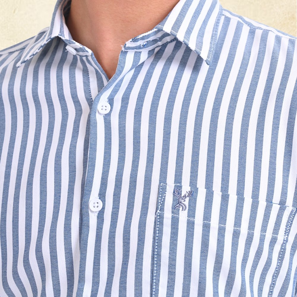 Stylofy Men Regular Fit Knitted Shirt with Full Sleeves