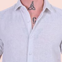 Stylofy Men Slim Fit Cotton Jute Half Sleeve Shirt - Image 6