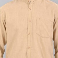 Stylofy Men's Solid Slim Fit Full Sleeve Mandarin Collar Button Cuff Shirt - Image 5