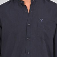 Stylofy Men's Solid Slim Fit Full Sleeve Mandarin Collar Button Cuff Shirt - Image 6