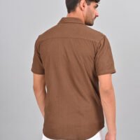 Stylofy Men Regular Fit Knitted Shirt with Short Sleeves - Image 7