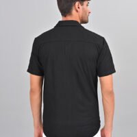 Stylofy Men Regular Fit Knitted Shirt with Short Sleeves - Image 7