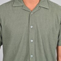 Stylofy Men Regular Fit Knitted Shirt with Short Sleeves - Image 6