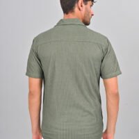 Stylofy Men Regular Fit Knitted Shirt with Short Sleeves - Image 7