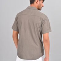Stylofy Men Regular Fit Knitted Shirt with Short Sleeves - Image 6