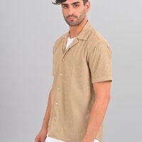 Stylofy Men Regular Fit Knitted Shirt with Short Sleeves - Image 4