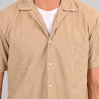 Stylofy Men Regular Fit Knitted Shirt with Short Sleeves - Image 6