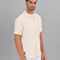 Stylofy Men Regular Fit Knitted Shirt with Short Sleeves - Image 5