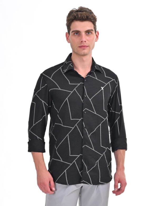 Stylofy Men printed long sleeve shirt