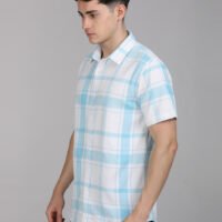 Stylofy Men Regular Fit Cotton Checks Half Sleeve Shirt - Image 2