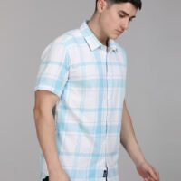 Stylofy Men Regular Fit Cotton Checks Half Sleeve Shirt - Image 3