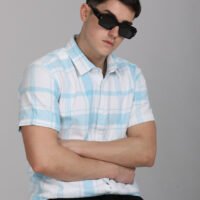 Stylofy Men Regular Fit Cotton Checks Half Sleeve Shirt - Image 7