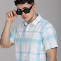 Stylofy Men Regular Fit Cotton Checks Half Sleeve Shirt - Image 8