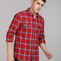 Stylofy Men Regular Fit Cotton Checks Full Sleeve Shirt - Image 2
