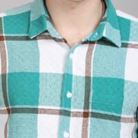Stylofy Men Regular Fit Cotton Checks Half Sleeve Shirt - Image 2