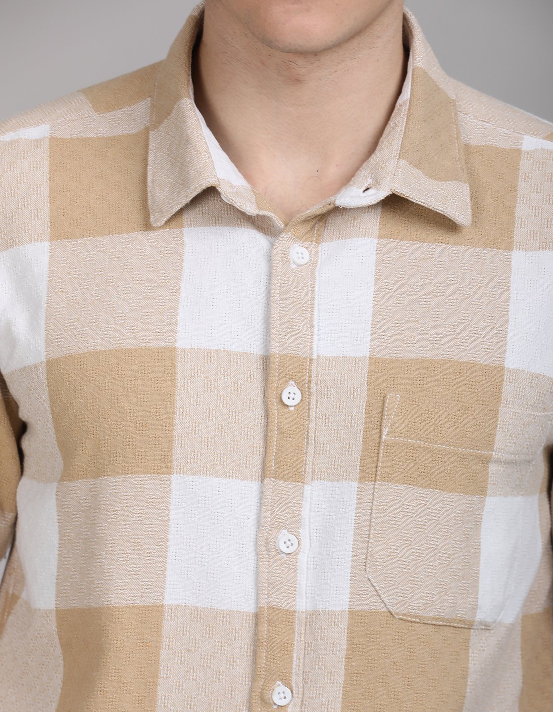Stylofy Men Regular Fit Cotton Checks Half Sleeve Shirt