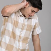 Stylofy Men Regular Fit Cotton Checks Half Sleeve Shirt - Image 5