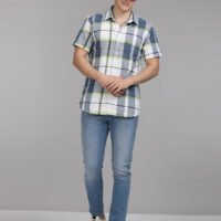 Stylofy Men Regular Fit Cotton Checks Half Sleeve Shirt - Image 3