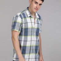 Stylofy Men Regular Fit Cotton Checks Half Sleeve Shirt - Image 5