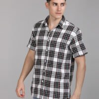 Stylofy Men Regular Fit Cotton Checks Half Sleeve Shirt - Image 2