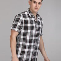Stylofy Men Regular Fit Cotton Checks Half Sleeve Shirt - Image 3