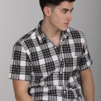 Stylofy Men Regular Fit Cotton Checks Half Sleeve Shirt - Image 8