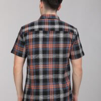 Stylofy Men Regular Fit Cotton Checks Half Sleeve Shirt - Image 9