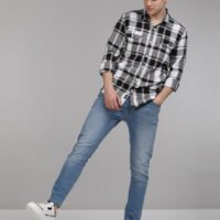 Stylofy Men Regular Fit Cotton Checks Full Sleeve Shirt - Image 4