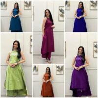 Stylish Ethnic kurta plazo set - Image 2