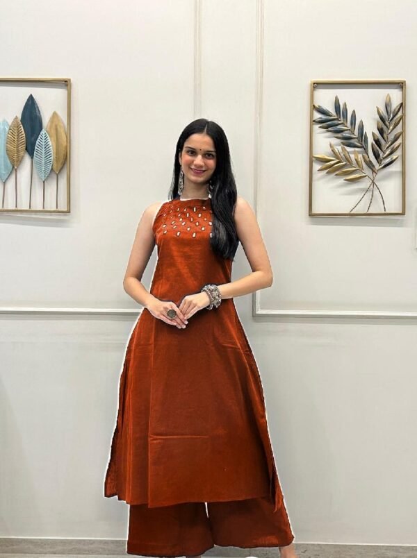 Stylish Ethnic kurta plazo set