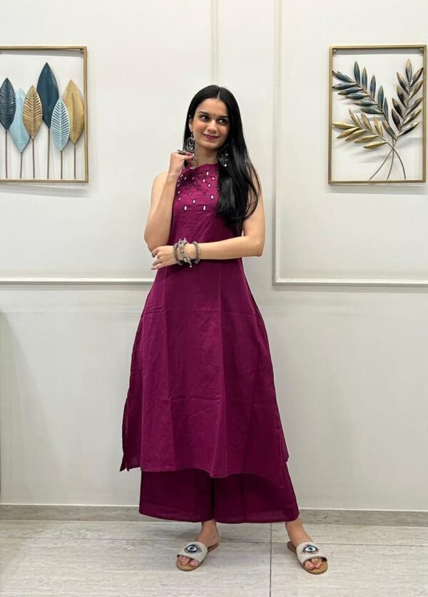Stylish Ethnic kurta plazo set