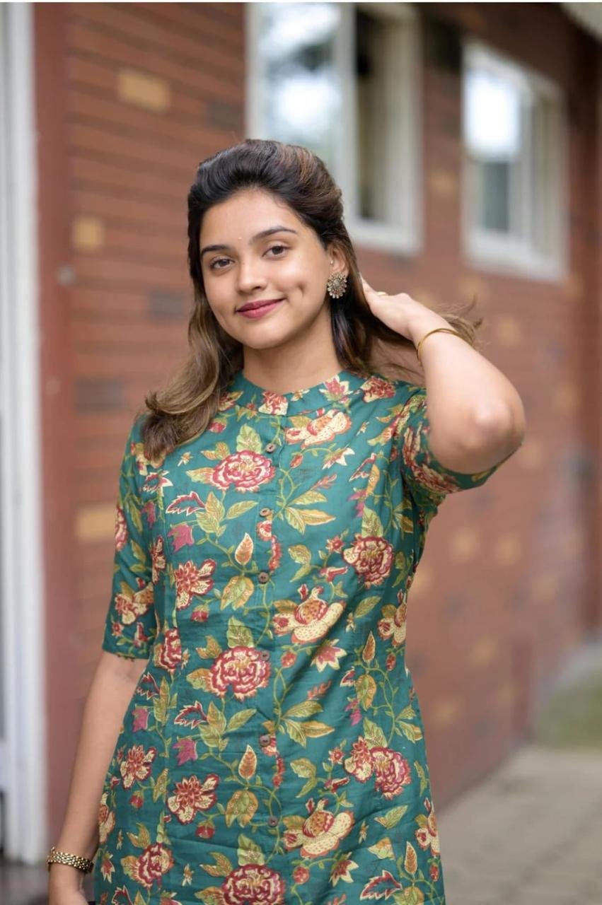 Premium Jaipuri Floral Fine Cotton Co-ord Set