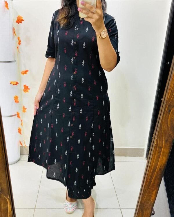 Premium Floral Fine cotton Kurti Palazzo set