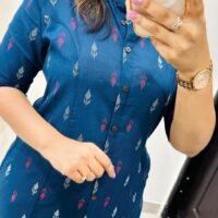 Premium Floral Fine cotton Kurti Palazzo set - Image 2